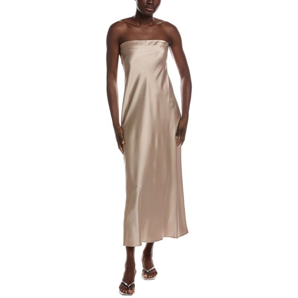 Renee C Womens  Sleeveless Midi Dress, Brown